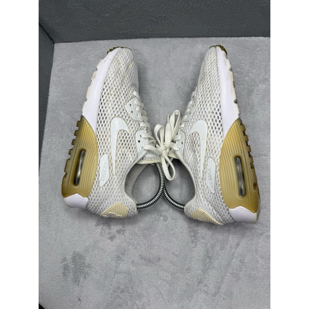 Nike Air Max 90 Ultra Breathe Womens 6 White Pure Platinum 725061-104 Mesh - Picture 4 of 8
